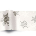 Pearl Silver Snowflake Stock Design Holiday Tissue Paper (B)